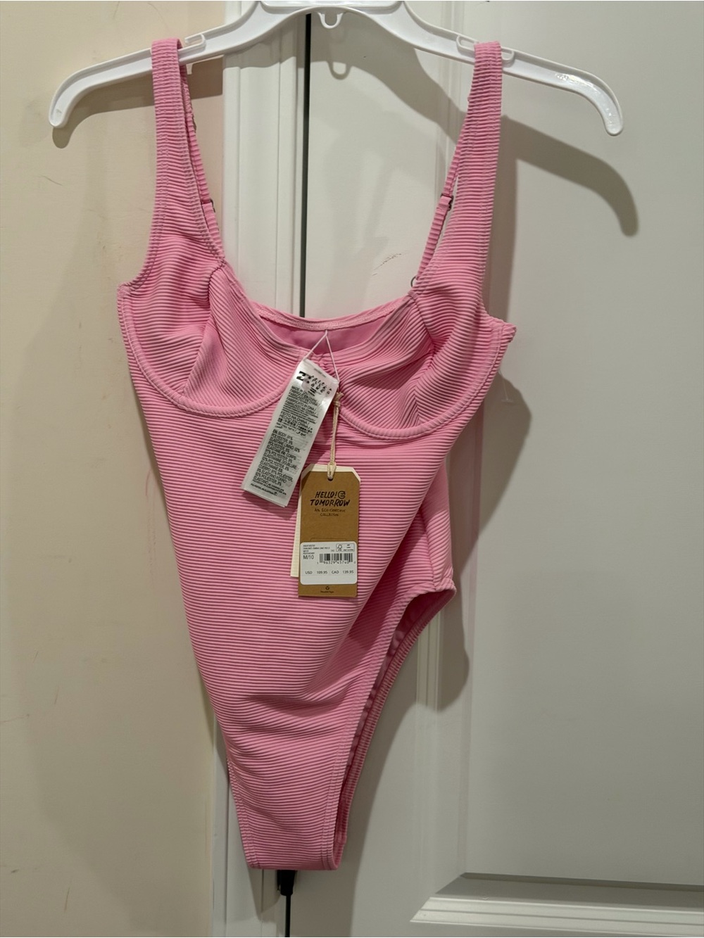 Billabong Tanlines Emma Underwire One-Piece Swimsuit - Pink Dream -Size M/10 NWT - Picture 8 of 11